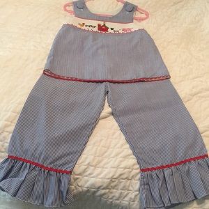 Girls smocked outfit